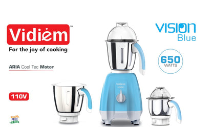 Vidiem Vision Super Blue 650W Mixer Grinder-110 Volts