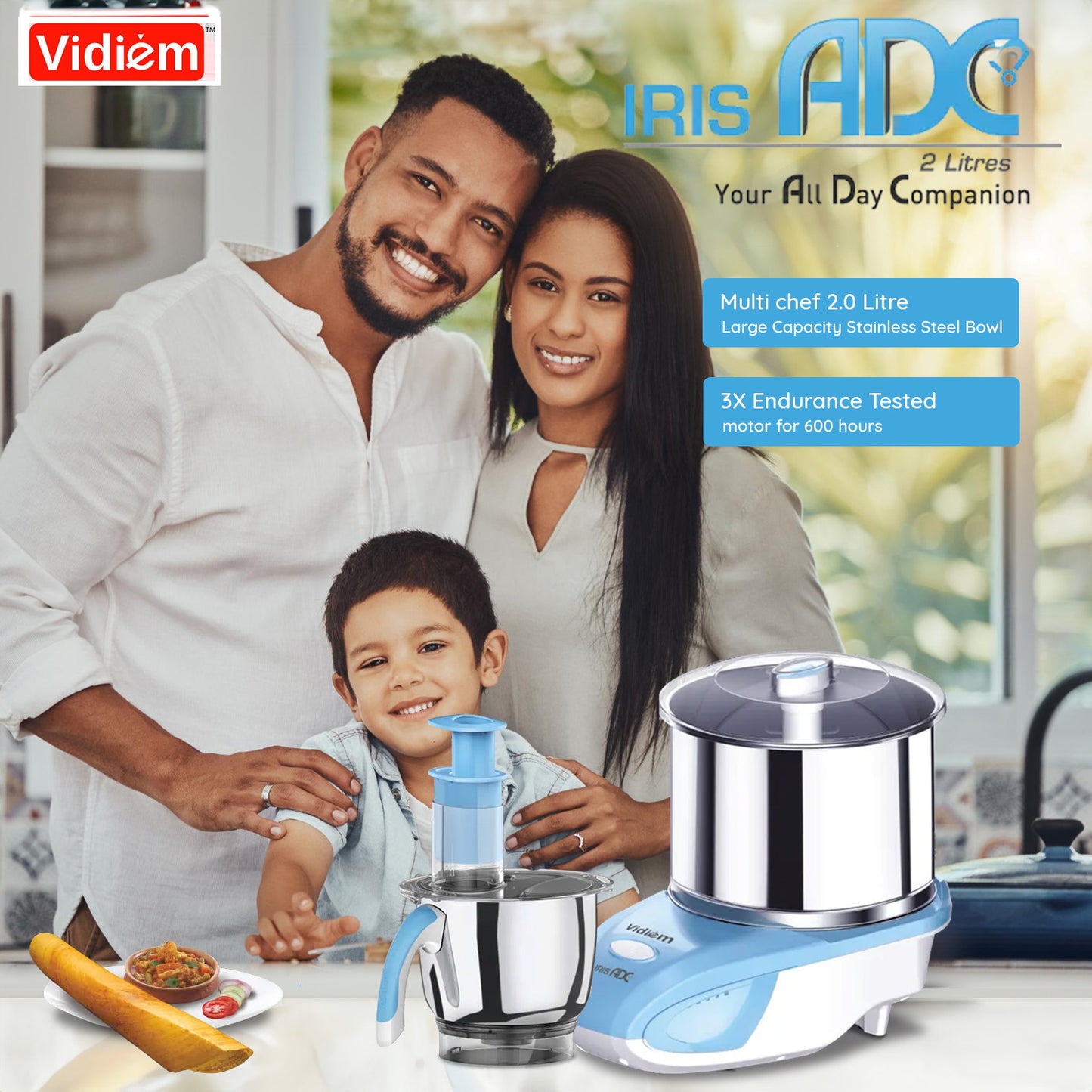 Vidiem IRIS ADC with Food Processor - 110 V