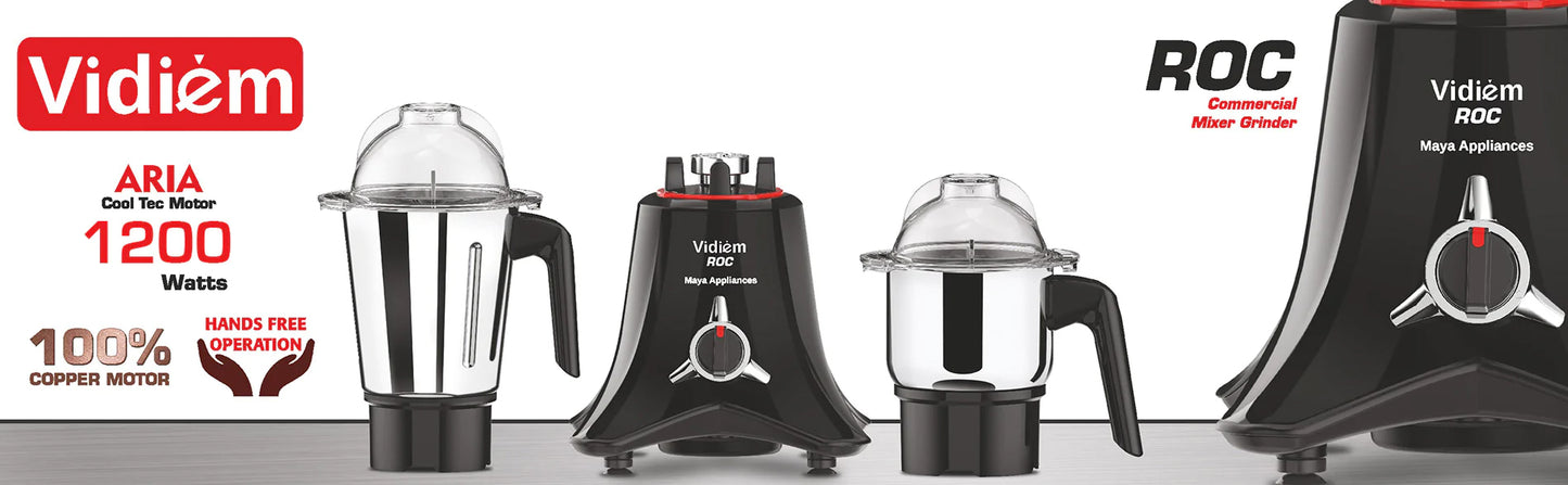 Vidiem ROC 1200 Watts, 110V Commercial Mixer Grinder